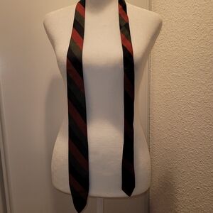 Freddy Kruger Striped Black Green and Red Men's Tie